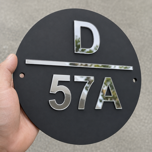 Luxe - House Number Plate (Acrylic)