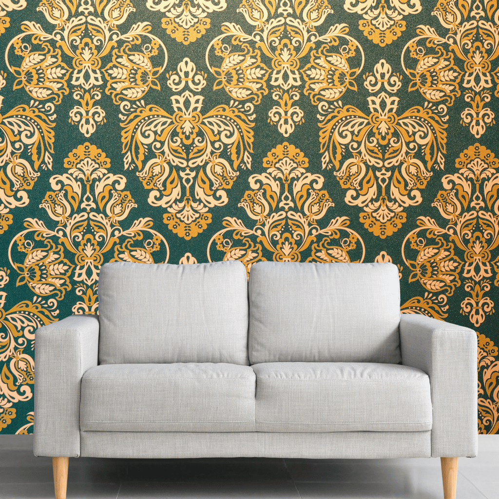 Wallpaper - Royal Retro (Vinyl) | Premium Quality Wallpapers for Home (Installation not included)