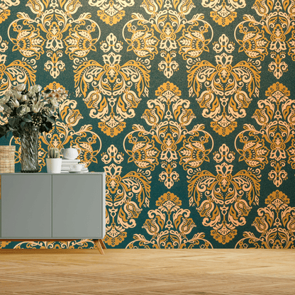 Wallpaper - Royal Retro (Vinyl) | Premium Quality Wallpapers for Home (Installation not included)