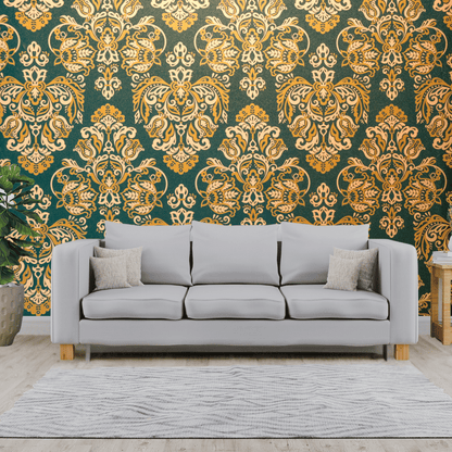 Wallpaper - Royal Retro (Vinyl) | Premium Quality Wallpapers for Home (Installation not included)