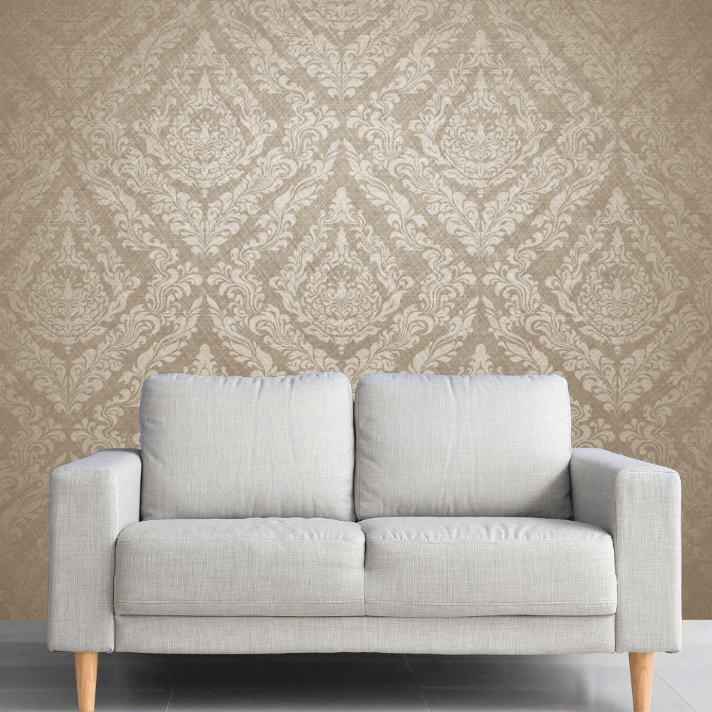 Wallpaper - Elegant Beige (Vinyl) | Premium Quality Wallpapers for Home (Installation not included)