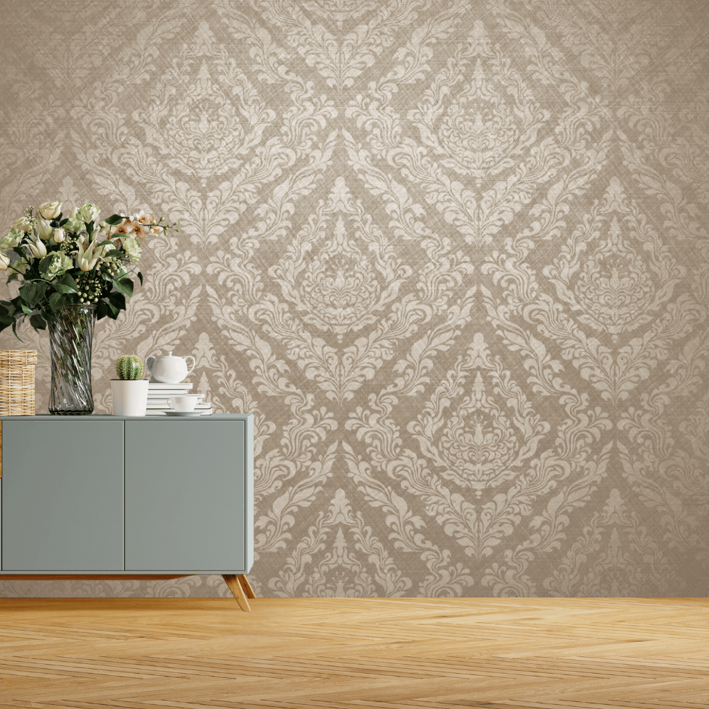 Wallpaper - Elegant Beige (Vinyl) | Premium Quality Wallpapers for Home (Installation not included)