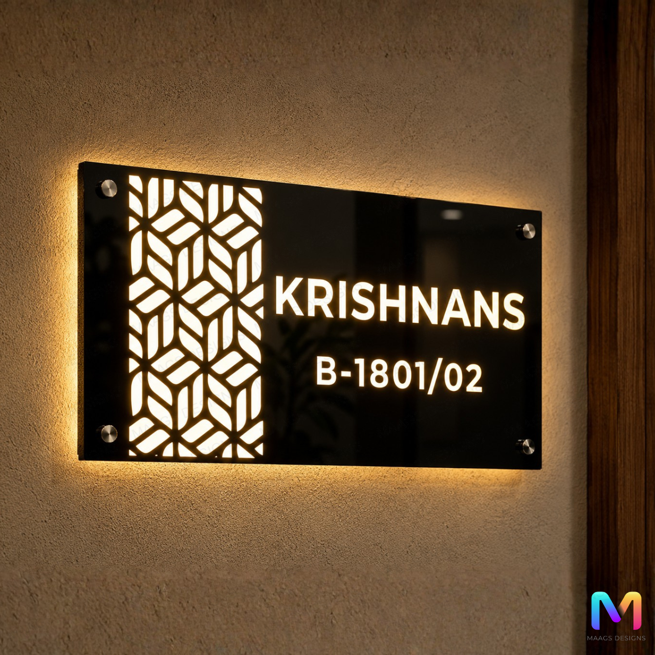 Monarch Glow LED Name Plate (Acrylic) Acrylic
