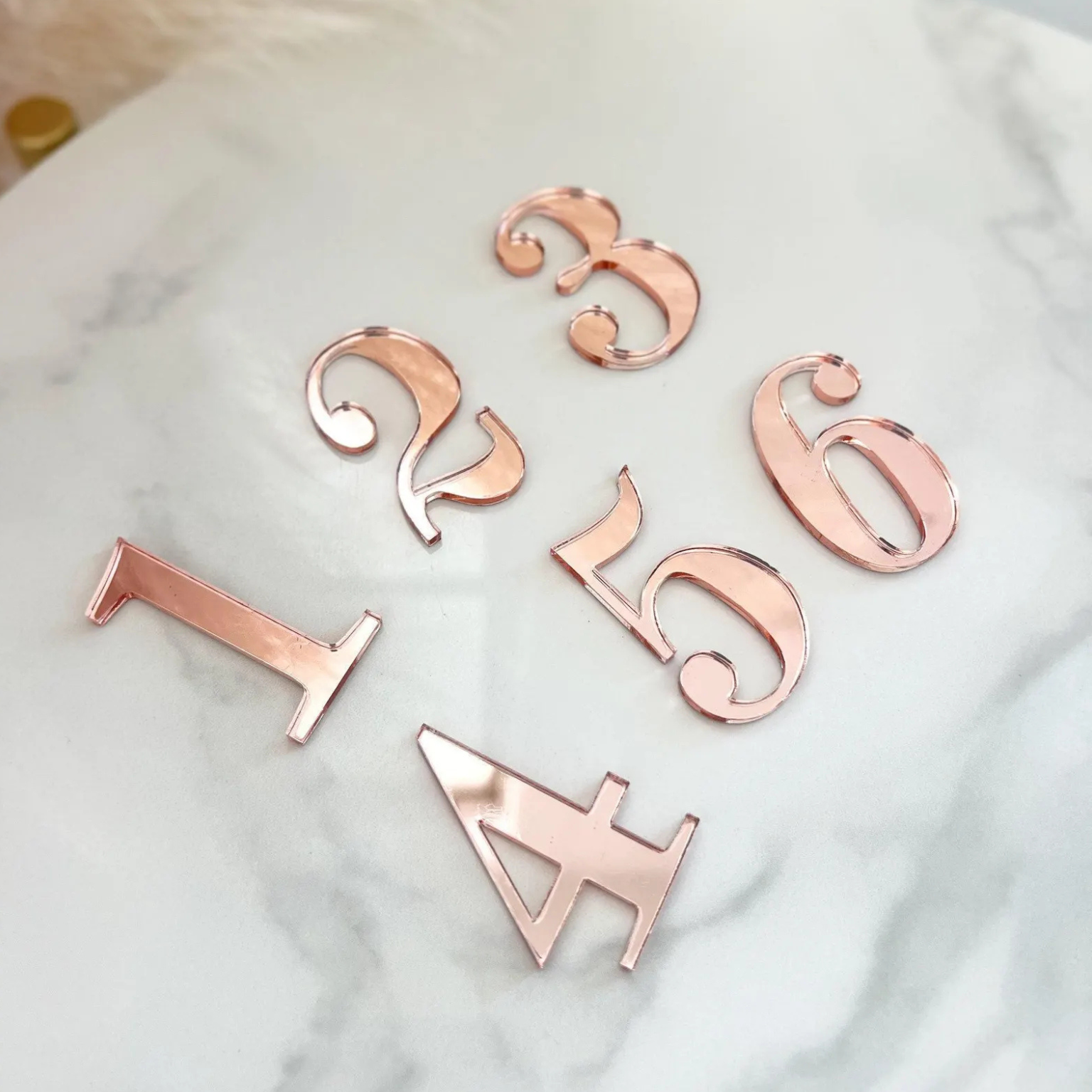 Playfair Typogram House Numbers (Acrylic) - Single Letter