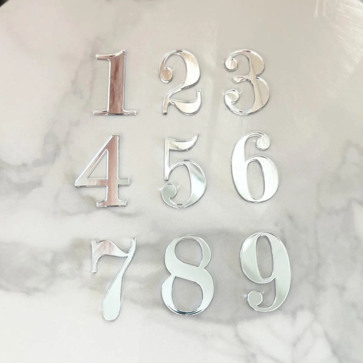 Playfair Typogram House Numbers (Acrylic) - Single Letter