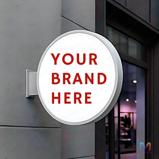 Lollipop Signage (Acrylic), Acrylic LED Lollipop, Lollipop Flange Board Round