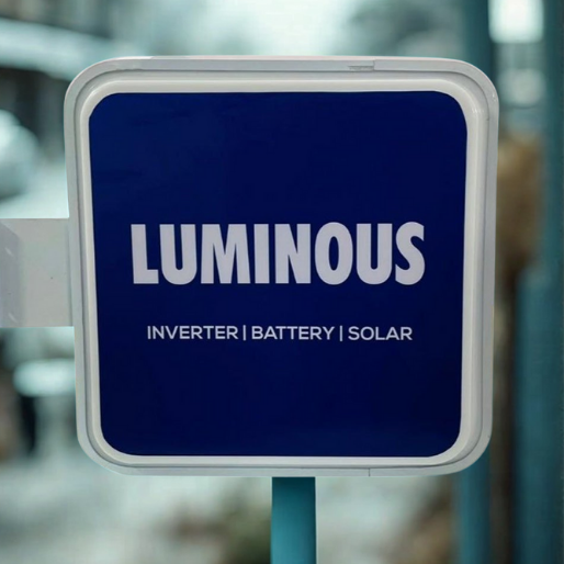 Lollipop Signage Square (Acrylic), Acrylic LED Lollipop, Lollipop Flange Board Square 18 x 18 inches Square