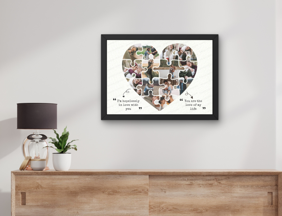 Personalized Love Story Timeline - Our Heart Frame, Photo Our Story Timeline | Gifts for Him & Her