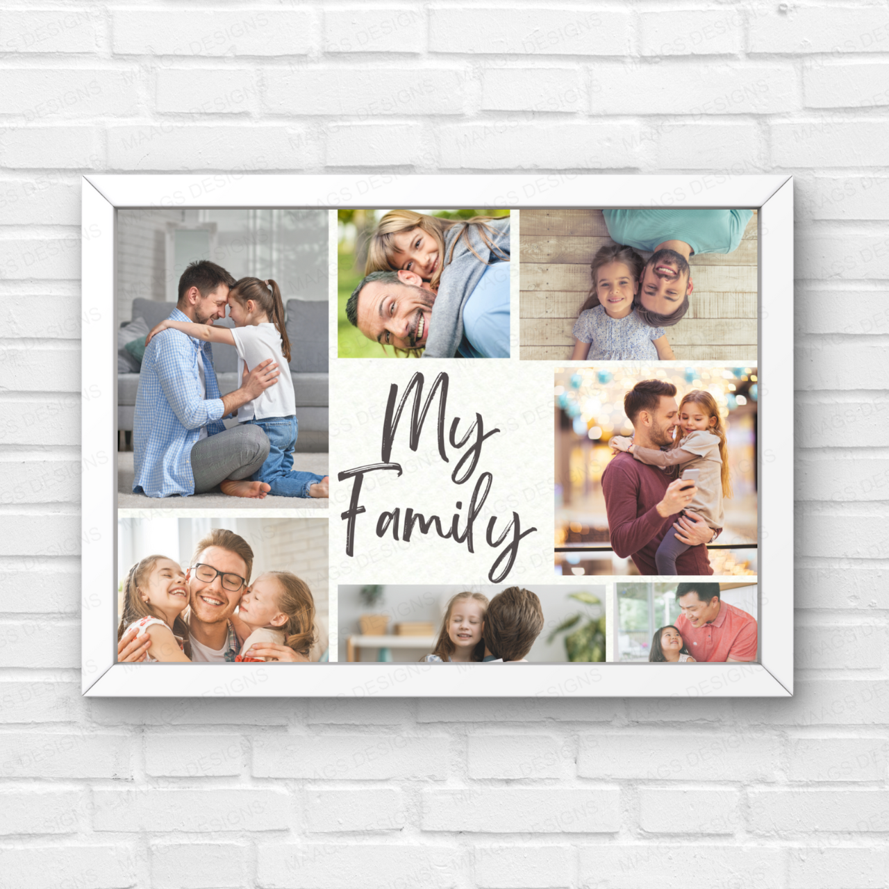 Personalized Family Collage Frame | For Couples and Families | Gifts for Him & Her