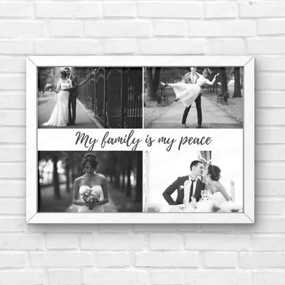 Personalized Monochrome Love Story Frame for Couples and Families | Gifts for Him & Her