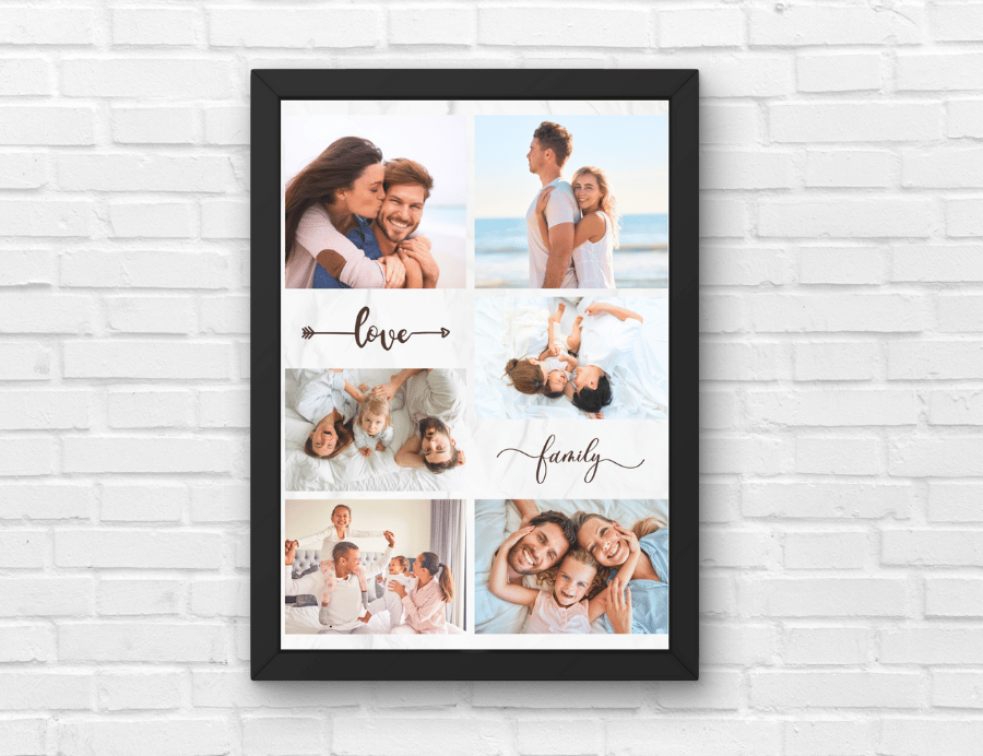 Personalized Love Story Collage for Family, Photo Our Story Timeline | Gifts for Him & Her