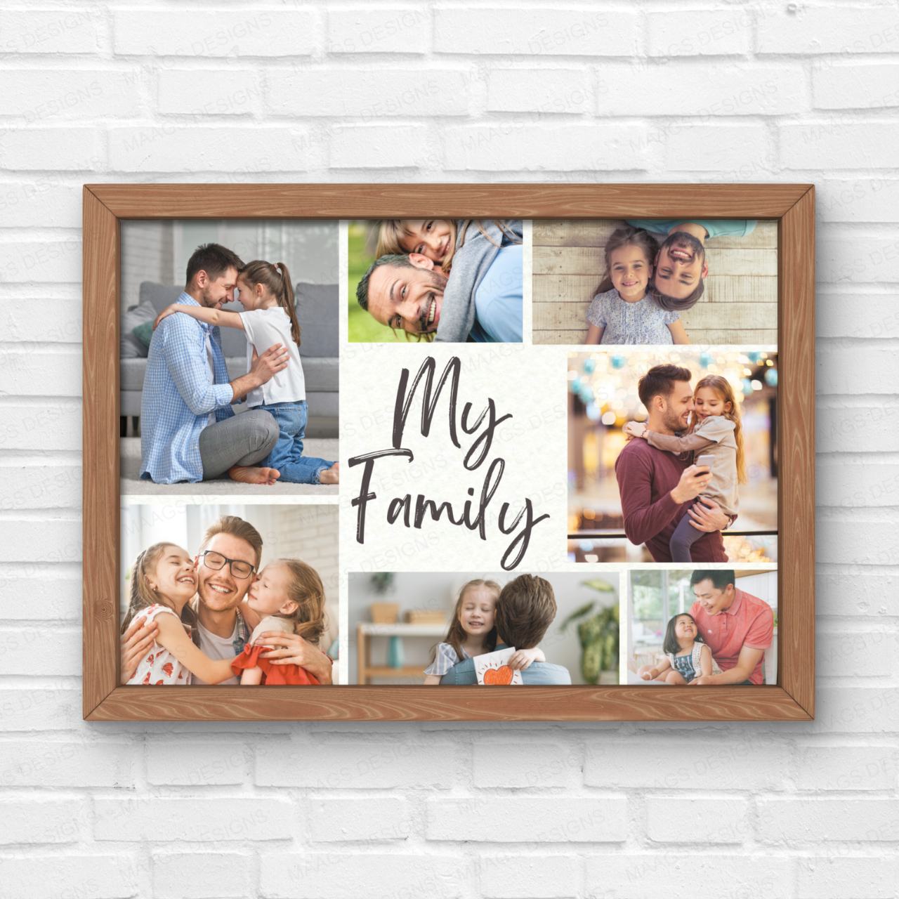 Personalized Family Collage Frame | For Couples and Families | Gifts for Him & Her