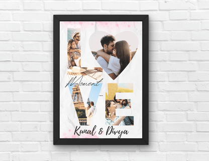 Personalized Love Story Word for Couples, Photo Our Story Timeline | Gifts for Him & Her