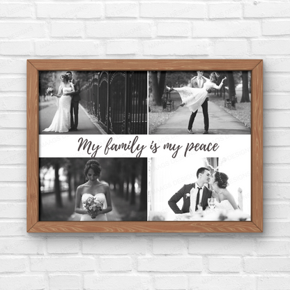 Personalized Monochrome Love Story Frame for Couples and Families | Gifts for Him & Her