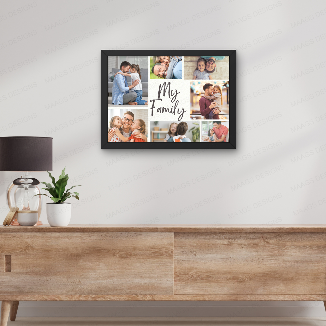 Personalized Family Collage Frame | For Couples and Families | Gifts for Him & Her