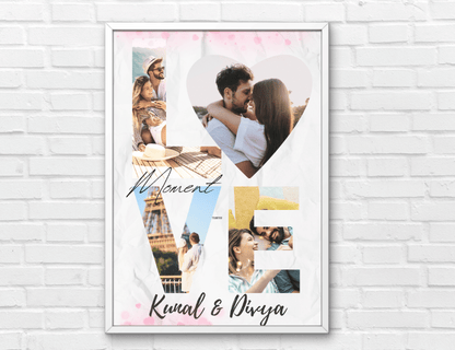 Personalized Love Story Word for Couples, Photo Our Story Timeline | Gifts for Him & Her