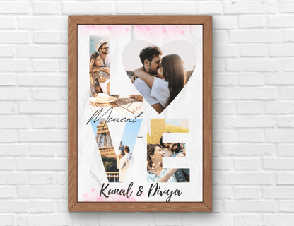 Personalized Love Story Word for Couples, Photo Our Story Timeline | Gifts for Him & Her