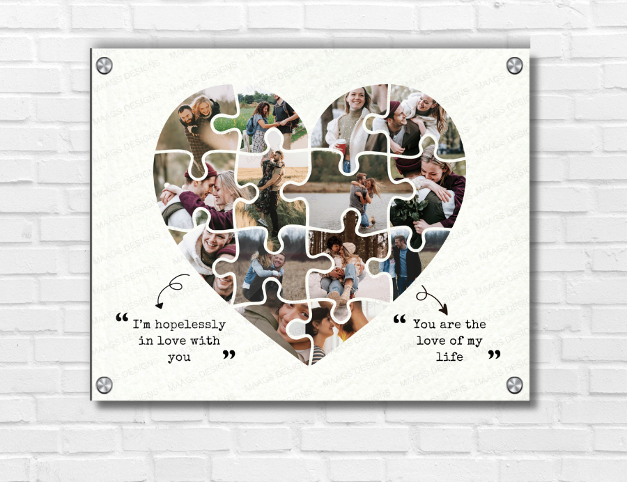 Personalized Love Story Timeline - Our Heart Frame, Photo Our Story Timeline | Gifts for Him & Her