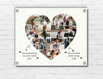 Personalized Love Story Timeline - Our Heart Frame, Photo Our Story Timeline | Gifts for Him & Her