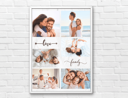 Personalized Love Story Collage for Family, Photo Our Story Timeline | Gifts for Him & Her