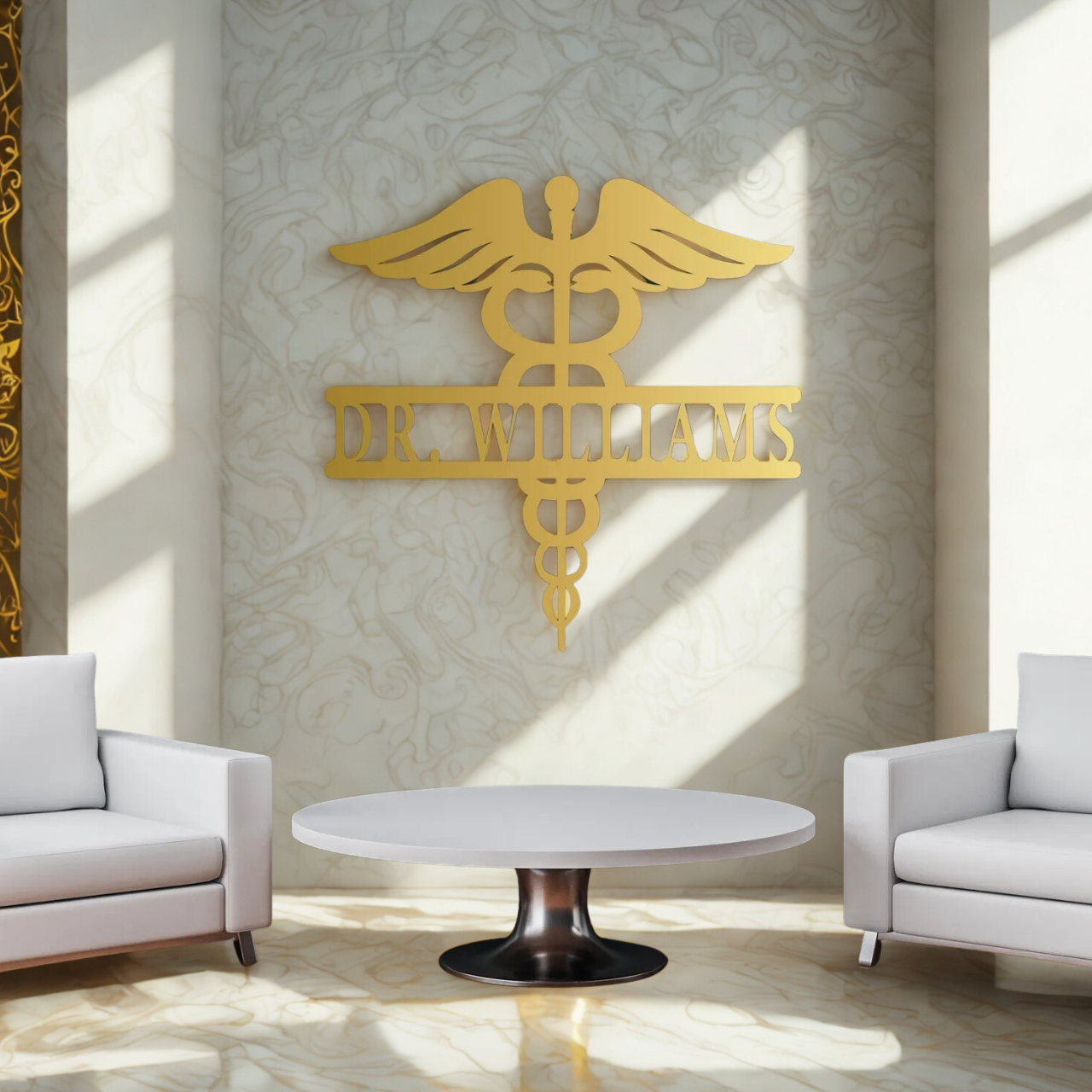 Personalized Doctor Sign, Doctor Decor, Doctor Metal Sign (Stainless Steel)