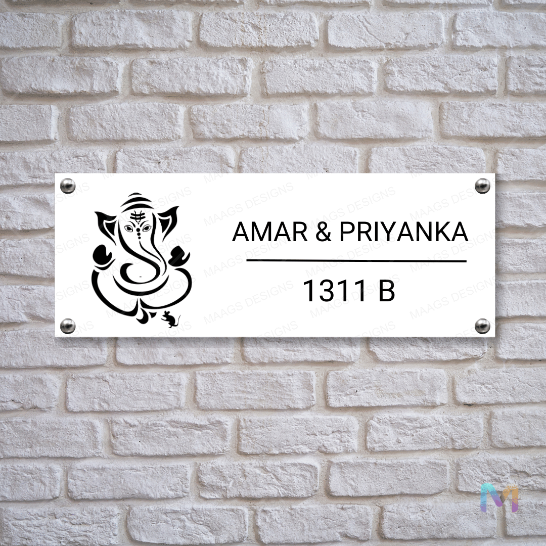 Ethnic Collection - Lord Ganesha | Premium Custom Name Plates for Homes