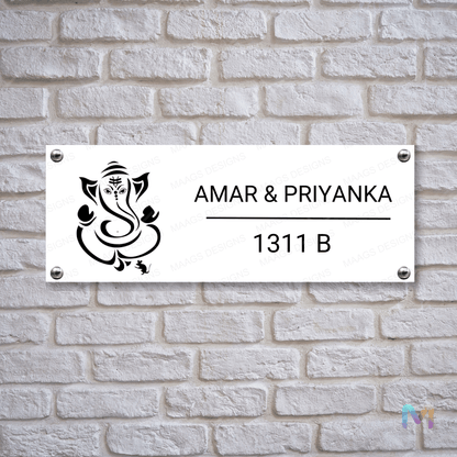 Ethnic Collection - Lord Ganesha | Premium Custom Name Plates for Homes