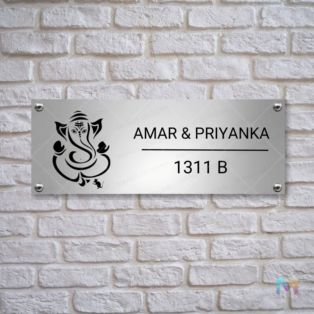 Ethnic Collection - Lord Ganesha | Premium Custom Name Plates for Homes