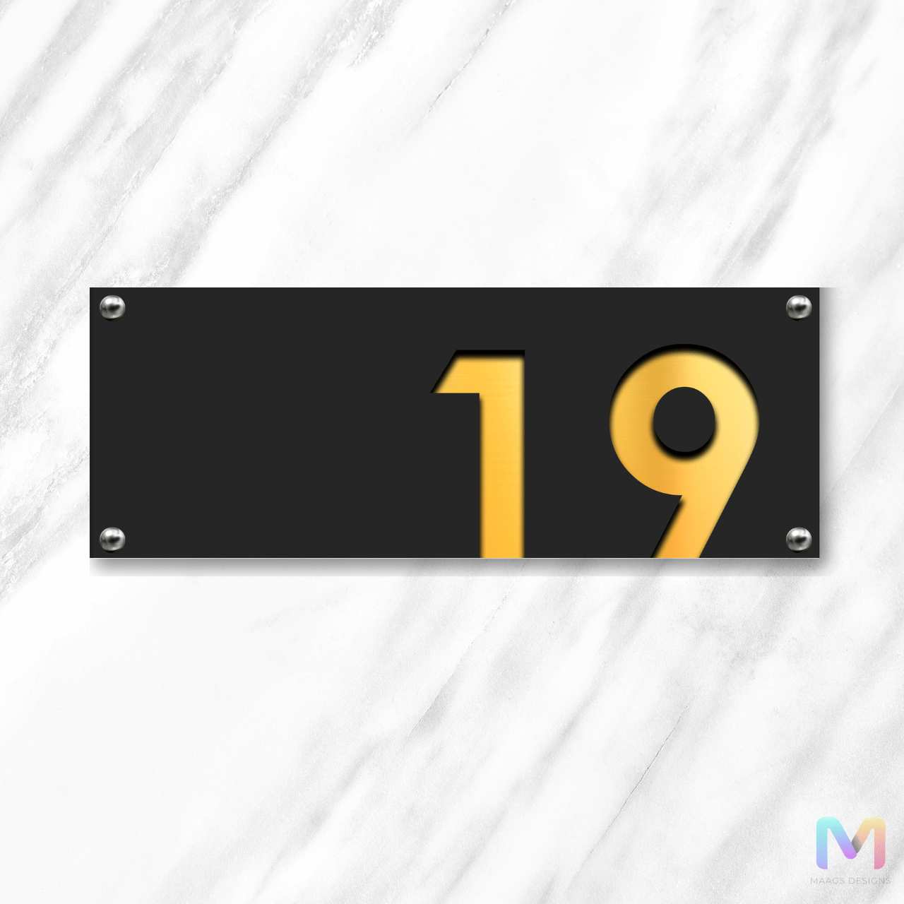 Behind the Black - Customized Number Plate | Personalized Name Plates for Home and Office