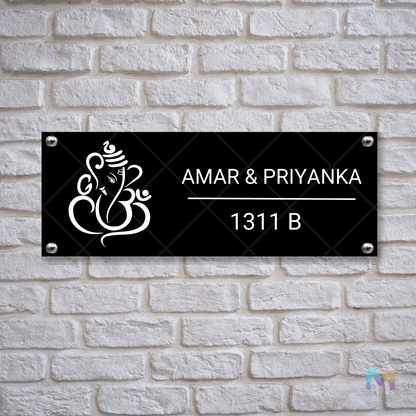 Ethnic Collection - Blessings of Ganesha | Premium Custom Name Plates for Homes