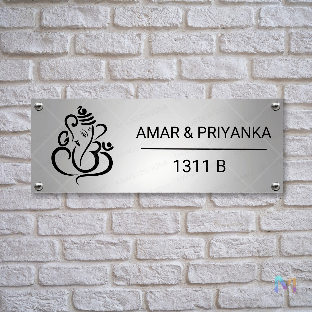 Ethnic Collection - Blessings of Ganesha | Premium Custom Name Plates for Homes