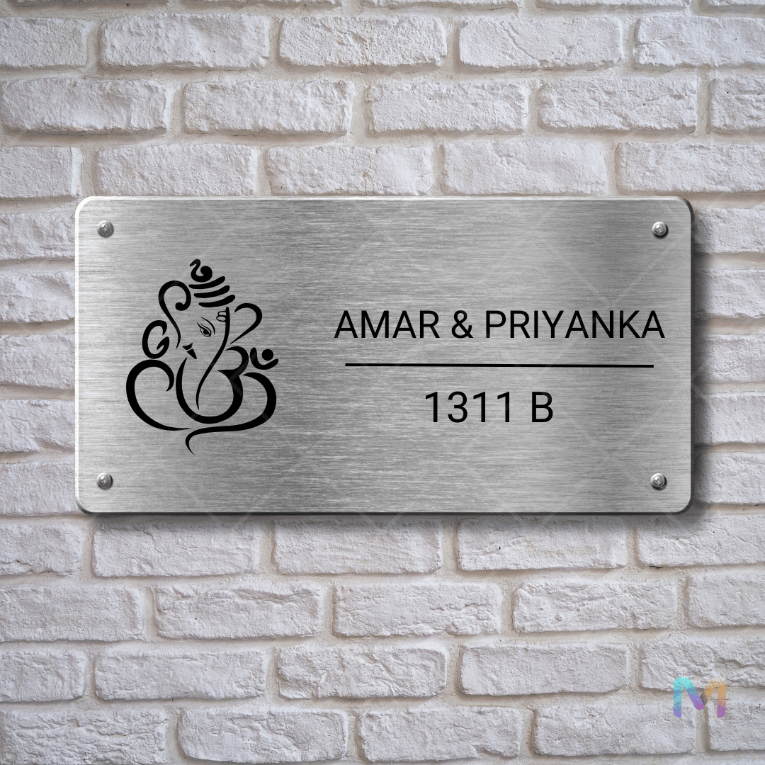 Ethnic Collection - Blessings of Ganesha | Premium Custom Name Plates for Homes