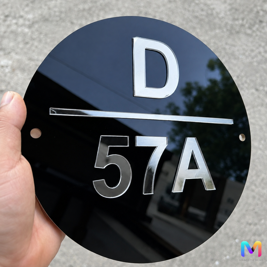 Luxe - House Number Plate (Acrylic)
