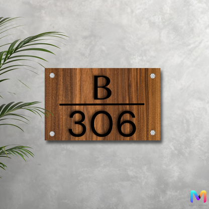 WoodLuxe House Number Plate (ACP)