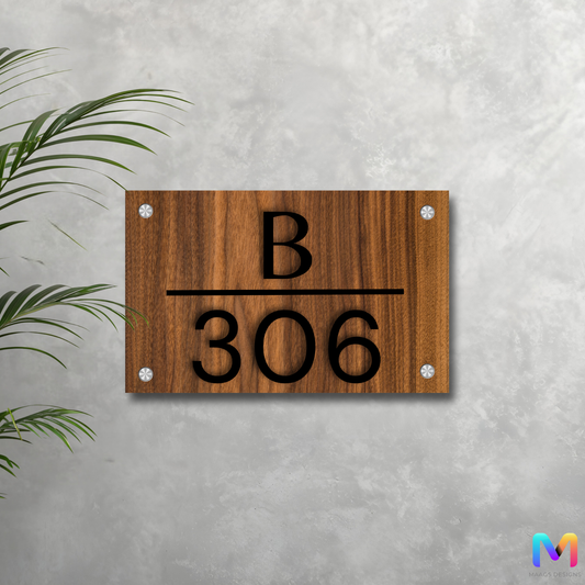 WoodLuxe House Number Plate (ACP)
