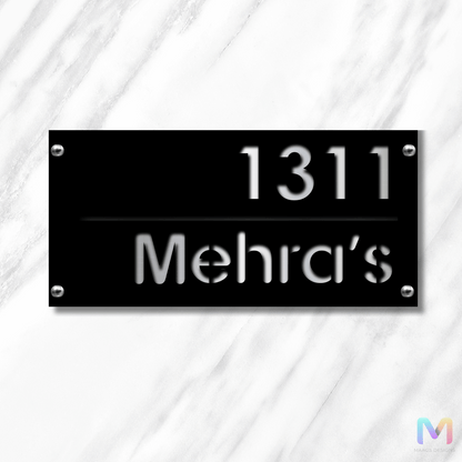 Behind the Black - Customized House Name Plate | Personalized Name Plates for Home and Office