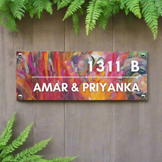 Art Collection - Contemporary Art | Premium Custom Name Plate For Home