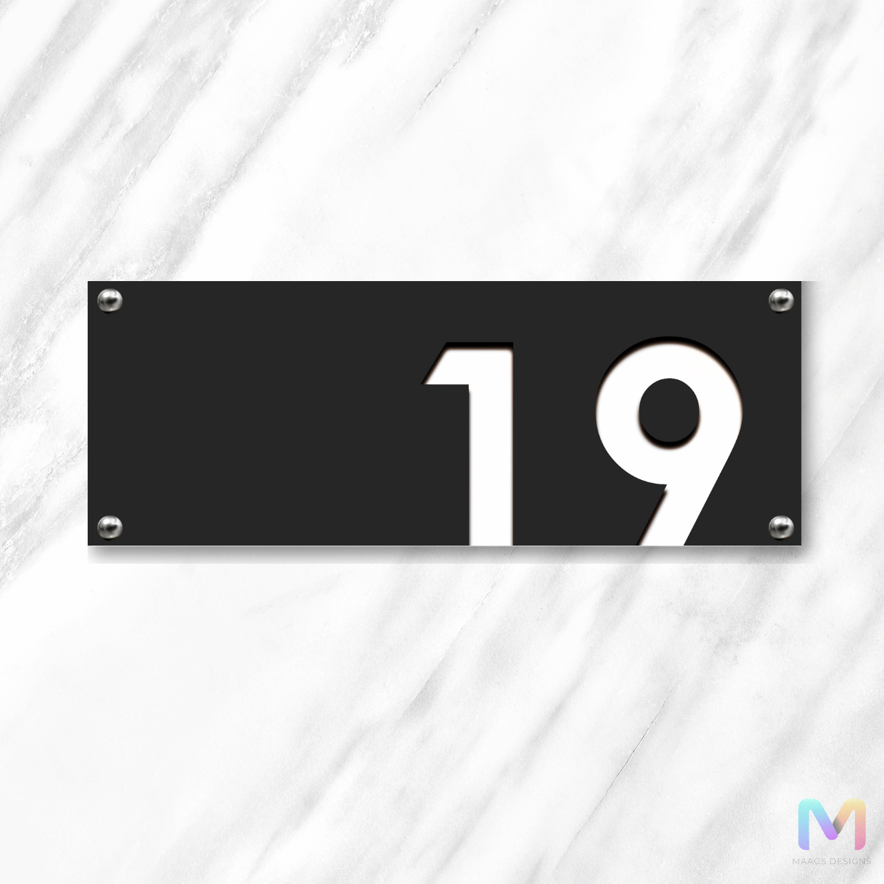 Behind the Black - Customized Number Plate | Personalized Name Plates for Home and Office