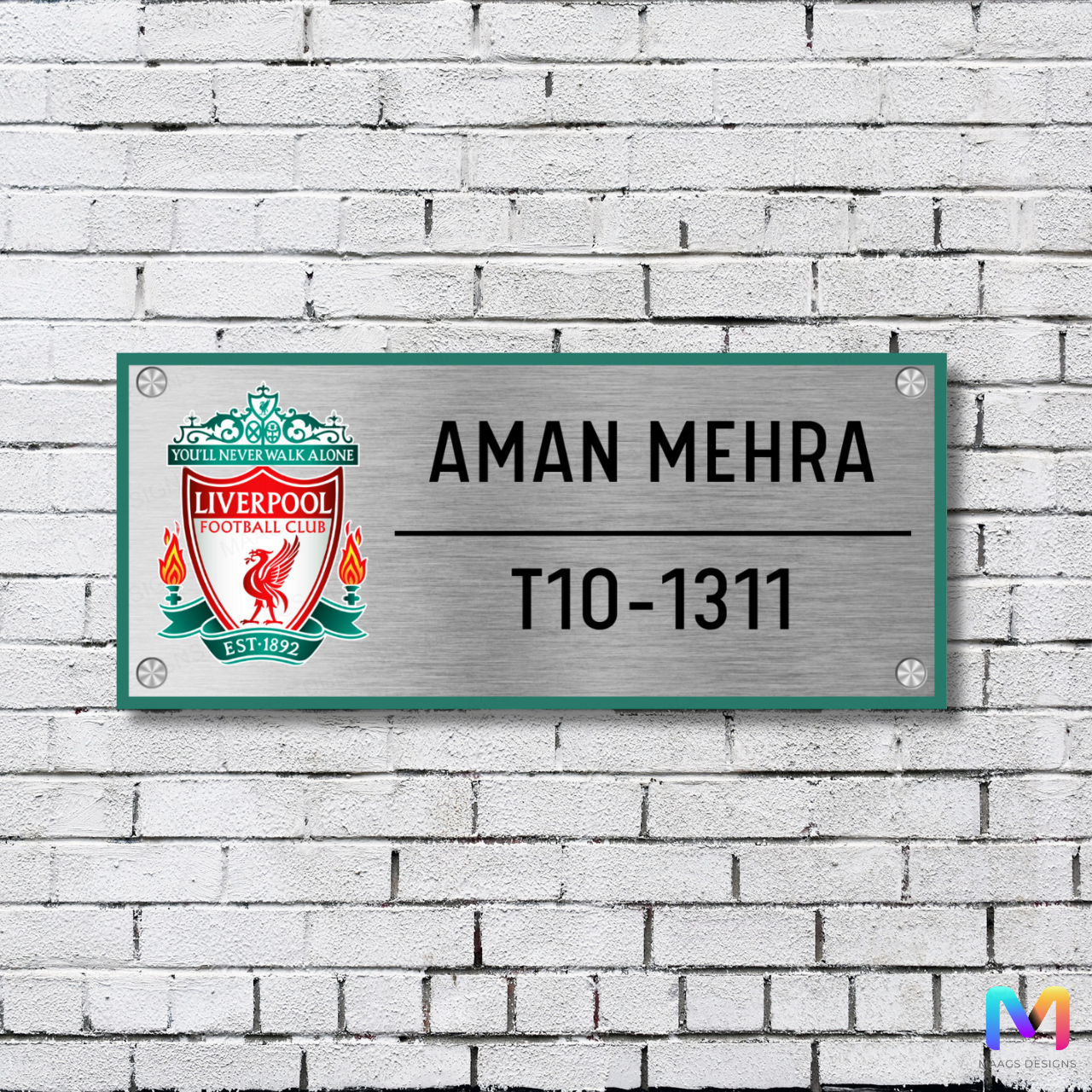 Sports Collection - Liverpool Name Plate (Stainless Steel)