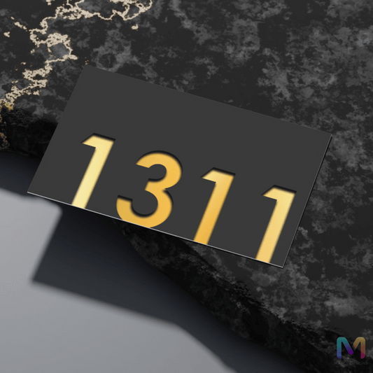 Behind the Black - Customized Number Plate | Personalized Name Plates for Home and Office