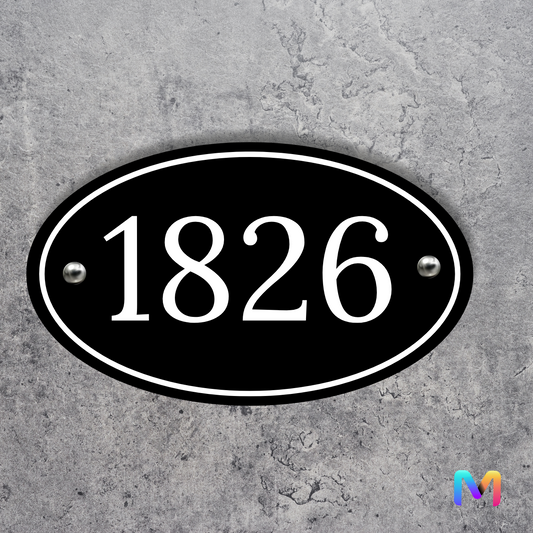 Minimalist - House Number Plate (Acrylic)