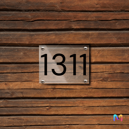 Numbers in Action - Number Plate | Premium Name Plate For Home and Office