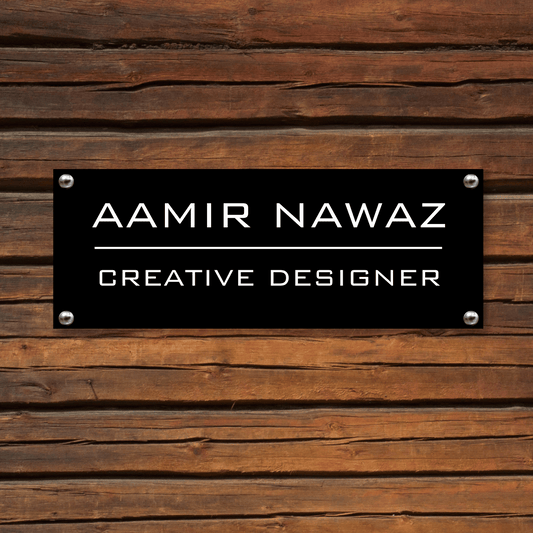 Title of Distinction - Designation Name Plate | Custom Name Plate for Office