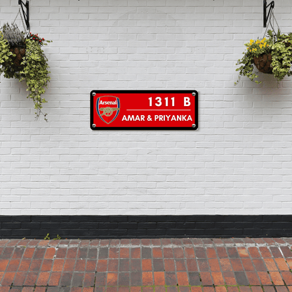 Sports Collection - Arsenal Name Plate | Premium Custom Name Plate for Home