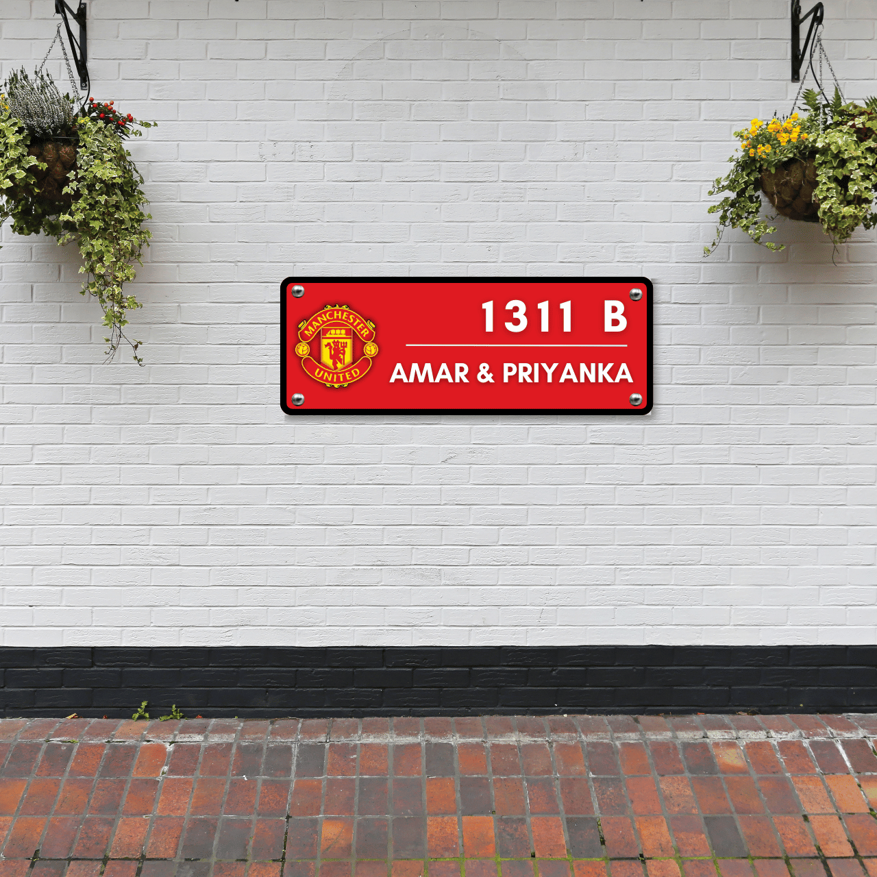 Sports Collection - Manchester United Name Plate | Premium Custom Name Plate for Home