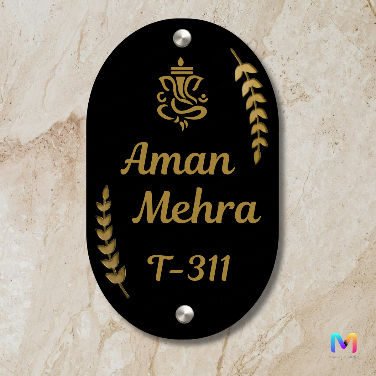 Shree Royale Name Plate for Home