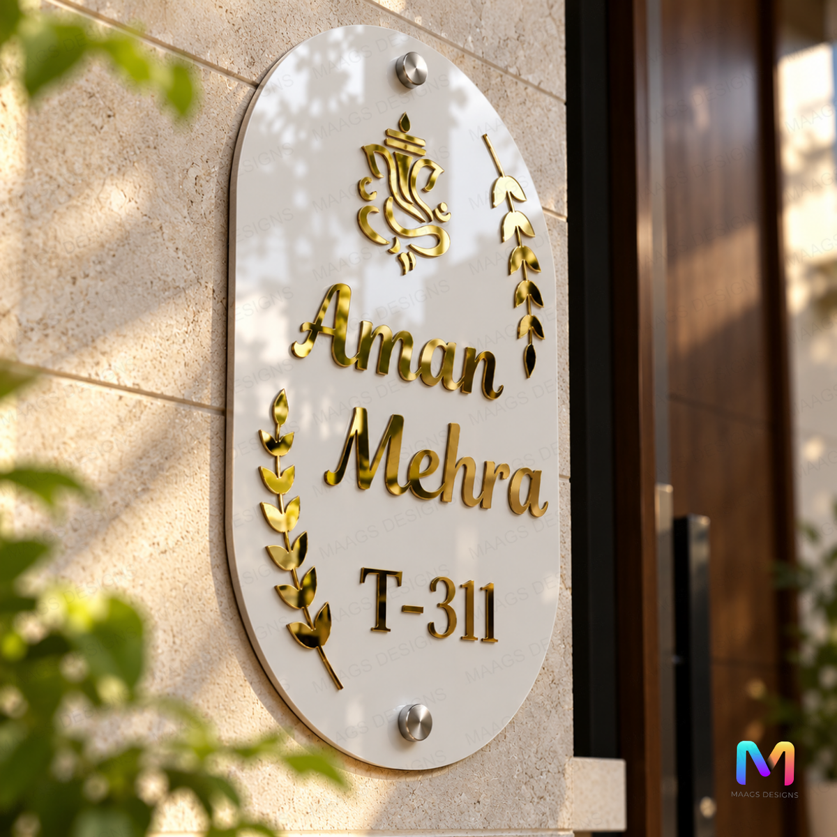 Shree Royale Name Plate for Home