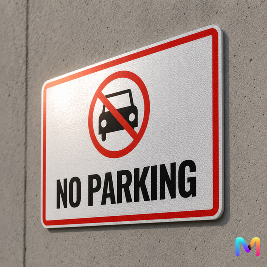 No Parking Signs, Reflective Parking Signs, Retro No Parking Signs
