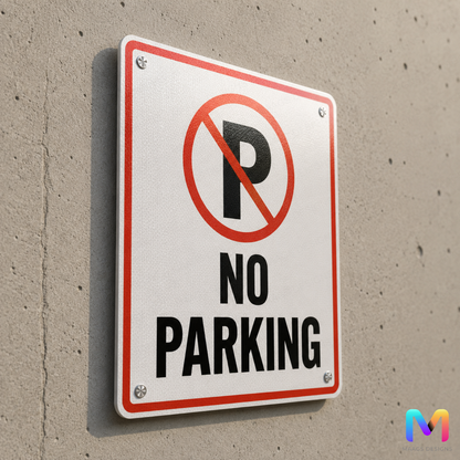 No Parking Signs, Reflective Parking Signs, Retro No Parking Signs