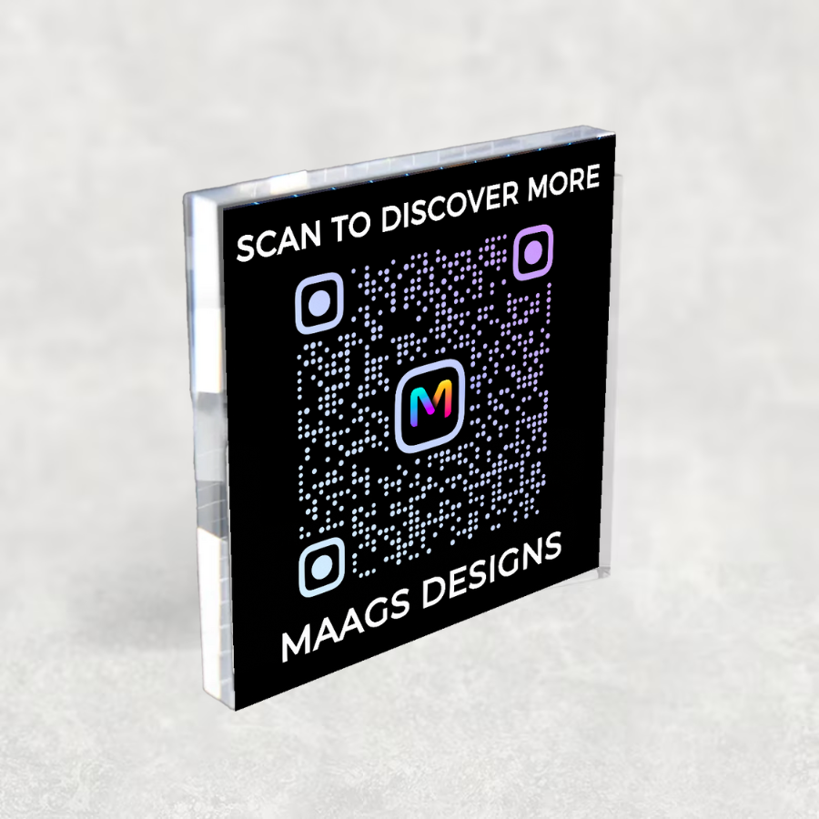 Personalized QR Code Block for Homes, Office, Coffee Shops, Restaurant ...